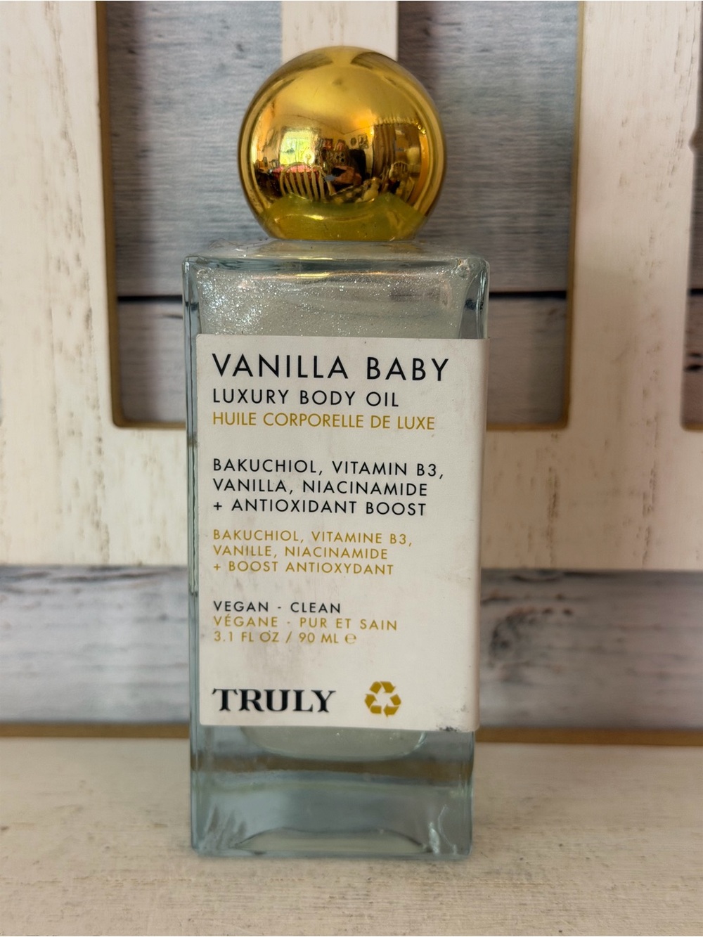 Truly VANILLA BABY Luxury Body Oil Vegan Clean 3.1 fl oz 90mL Moisturizer unused